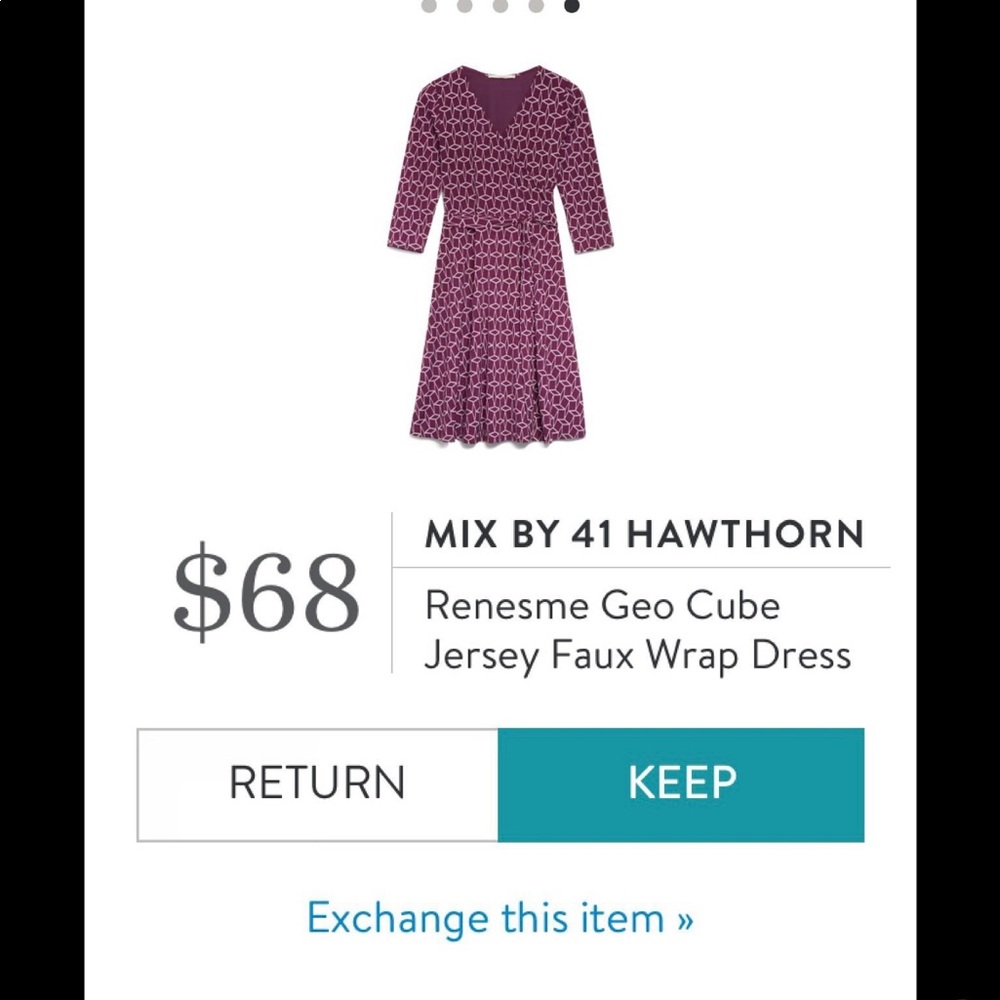 Wrap dress- Last call